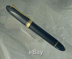 Omas 360 Magnum Fountain Pen, Jet Black, Gt, 18k M Nib, Oversize, Boîte Exc +