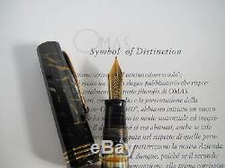 Omas Supplémentaire Lucens Black-gold Limited Édition Stylo Plume Fine Pointe 18kt Mib