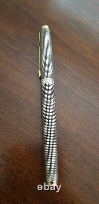 Parker 75 Silver Sterling 14k Broad Funtain Pen Vinage