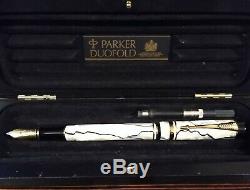 Parker & Black Pearl Duofold Centennial Plume 18k 750. IIIL (1993)