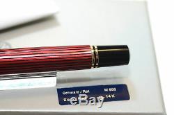Pelikan Souverän Fontaine M600 Stylo Noir-rouge Negro Rojo