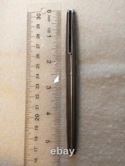 Pilot Custom Vintage 1970's Funtain Pen Black Striped 18k Solide Gold Fine Nib