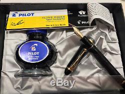Pilot Fountain Pen Sur Mesure 823 Fine Nib Fumée / Noir Transparent Plongeur Remplissage Utilisé
