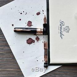 Pineider Mystery Filler Noir & Rose Gold Limited Édition Fountain Pen