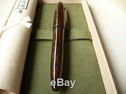 Platinum Izumo Gloss-tagayasan Bombay Bois Noir Stylo-plume 18k Japon F / M