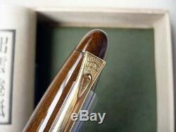 Platinum Izumo Gloss-tagayasan Bombay Bois Noir Stylo-plume 18k Japon F / M