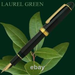Platinum Nouveau #3776 Century Funtain Pen Laurel Green Coarse Nib Pnb-13000#41-5