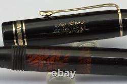 Rare BIG BEN 4-plume en or F flex-celluloïd noir-PF-1938/40 c