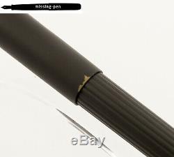 Rare Lamy Persona Fountain Pen En Noir Mat Titan Avec 14k M-nib (bouchon Endommagé)