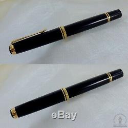 Rare Old Style Pelikan M800 Noir Gt Fountain Pen 14c! Om Nib W-allemagne 1988