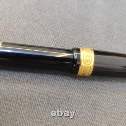 SENATEUR PRÉSIDENT Stylo Plume Noir & Or NIB M