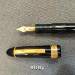 SENATEUR PRÉSIDENT Stylo Plume Noir & Or NIB M