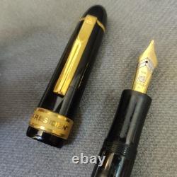 SENATEUR PRÉSIDENT Stylo Plume Noir & Or NIB M