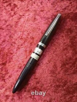 STYLO plume de matelot des années 1950, ancien, vintage, noir, plume F