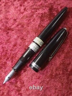 STYLO plume de matelot des années 1950, ancien, vintage, noir, plume F