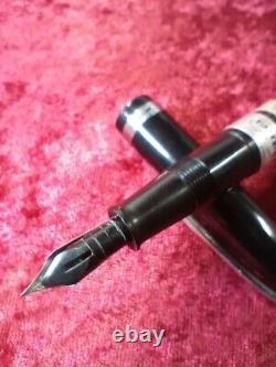 STYLO plume de matelot des années 1950, ancien, vintage, noir, plume F