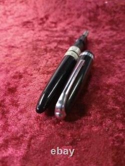 STYLO plume de matelot des années 1950, ancien, vintage, noir, plume F