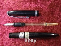 STYLO plume de matelot des années 1950, ancien, vintage, noir, plume F