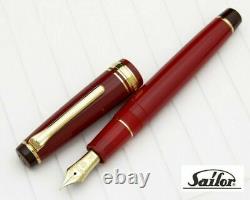 Sailor Sixtieth Kan Fountain Pen Red Fine Nib 10-3360-232