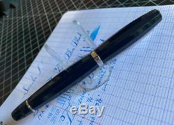 Scribo Feel Fountain Pen, Bleu Noir, 14k Flex Xxf À Bbb Med / Full Flex