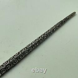Sterling Argent Calligraphie Stylo Support Repousse #1