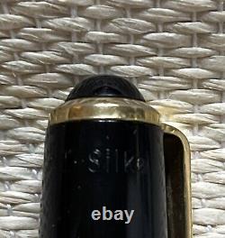 Stylo De Fontaine Garant Silka, Noir Avec Garniture D'or, 14 Karat 585 Nib, Extra Fine