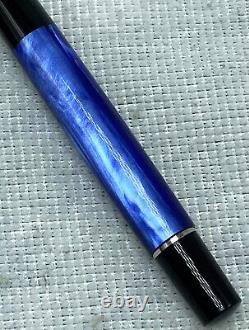 Stylo De Fontaine Pelikan 200 Extra Fin En Acier Nib Noir Bleu Shimmer Prêt À Écrire