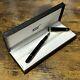 Stylo Montblanc 145 Or Noir Nib M Stylo Plume Logo Écriture Designer Authentique