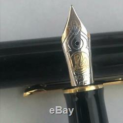 Stylo Pelikan Fontaine Souveran M800 18c 750 Nib Noir Ef