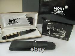 Stylo Plume Montblanc 149 14k Nib #4810 Bouteille D’encre Et Pochette De Transport