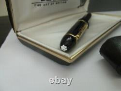 Stylo Plume Montblanc 149 14k Nib #4810 Bouteille D’encre Et Pochette De Transport