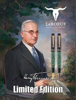 Stylo à plume LeBOEUF Harry Truman Édition Limitée Tout Neuf F ou M