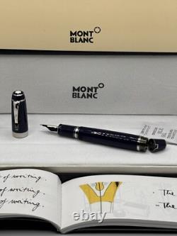 Stylo à plume Montblanc Boheme Rouge Bleu + Corps argenté, encre noire fantastique
