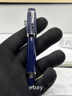 Stylo à plume Montblanc Boheme Rouge Bleu + Corps argenté, encre noire fantastique