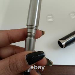 Stylo à plume en cuir noir Porsche Design P3150 avec clip en acier inoxydable