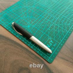 Stylo à plume en cuir noir Porsche Design P3150 avec clip en acier inoxydable