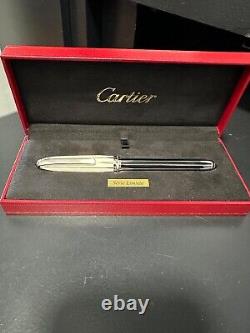 Stylo à plume en édition limitée Louis Cartier Backgammon finition platine 93/1847