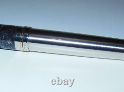 Stylo plume Blem Delta Vintage Stylus Noir/Métal brossé Acier plume B Nib DV80041