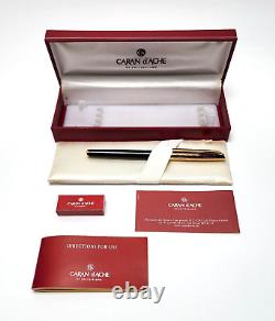 Stylo plume Caran d'Ache Madison Bicolore Noir & Or Nib Médium 18c 4690.482m 1