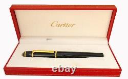Stylo-plume Cartier Diabolo Composite Noir & Or - excellent+boîte