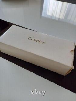 Stylo plume Cartier Diabolo noir avec pointe en or 18K et boîte d'encre du Japon