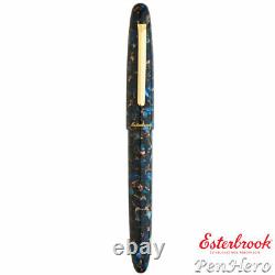 Stylo-plume Esterbrook Estie Nouveau Bleu avec finitions en plaqué or - pointe fine ENB156-F