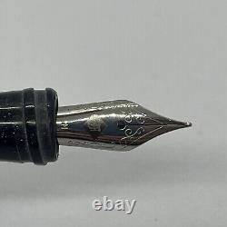 Stylo plume Franklin-Christoph Modèle 55 Glace Fendue & Noir Étincelant Nib M