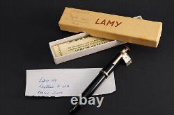 Stylo-plume LAMY 99 vintage des années 1960, noir, plume en or 14K M, NEUF