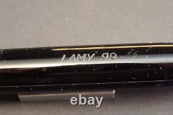 Stylo-plume LAMY 99 vintage des années 1960, noir, plume en or 14K M, NEUF