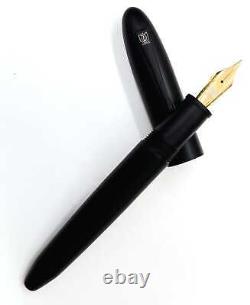 Stylo-plume Lotus Shikihar Nikko Ebonite Noir Mat avec plume JoWo#6 (Neuf)