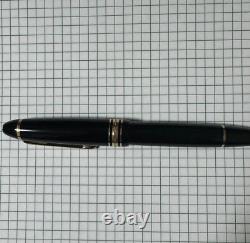 Stylo plume MONTBLANC Meisterstuck 146 en or 14K noir utilisé