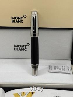 Stylo plume Montblanc Boheme Rouge Noir et Argent, corps noir, encre noire