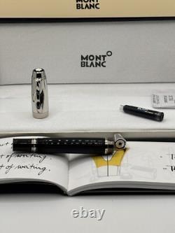 Stylo plume Montblanc Boheme Rouge Noir et Argent, corps noir, encre noire
