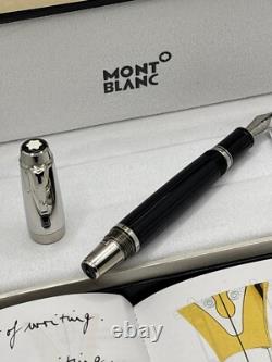 Stylo plume Montblanc Boheme Rouge Noir et Argent, corps noir, encre noire